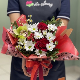 Цветочная композиция "Осенний день"