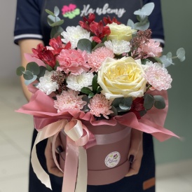 Композиция в шляпной коробке "Лунная соната"