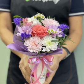 Композиция в кофейном стаканчике "Радость"