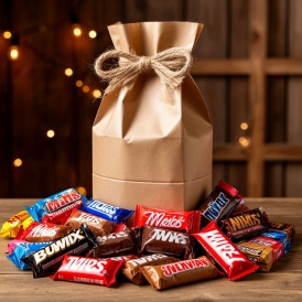 Набор конфет в крафтовом пакете 0,5кг