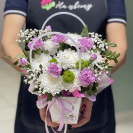 Композиция в сумочке "Сюрприз"