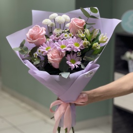Цветочный букет "Нежный вечер"