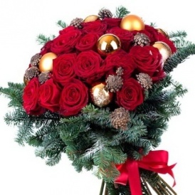 Новогодний букет "Щелкунчик"