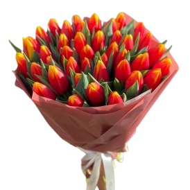 Букет из 35 тюльпанов