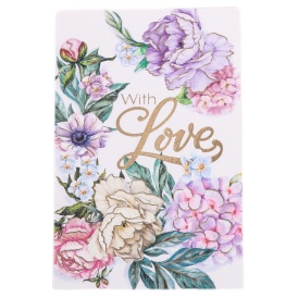 Открытка "With Love" акварель