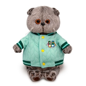 Кот Басик в бомбере 30см