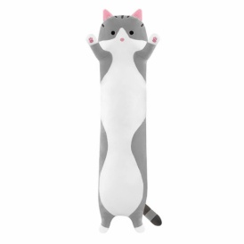 Кот Батон 70см серый